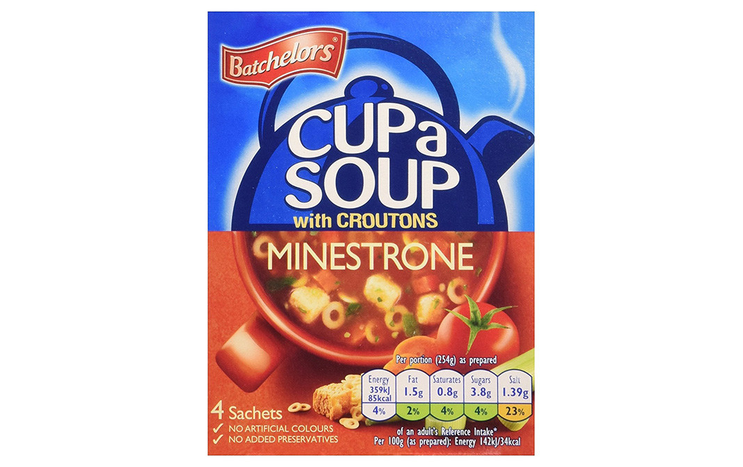 Batchelors Cup a Soup with Croutons Minestrone   Box  94 grams